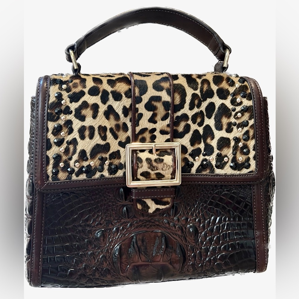 ON HOLD FOR RENEE Brahmin Rene Albertina Satchel with Swarovski Crystals